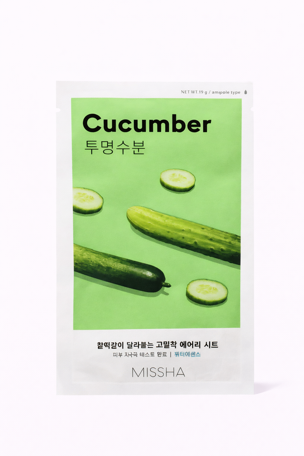 Missha Cucumber Sheet Mask Moisturizing Face 19g