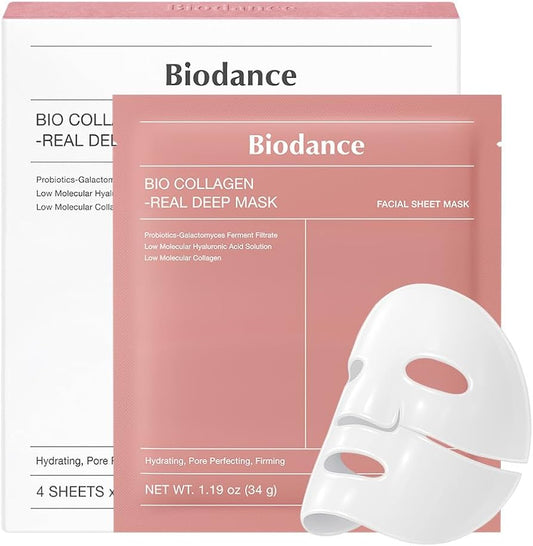 Masques Biodance Bio Collagen-Real Deep x4 pièces
