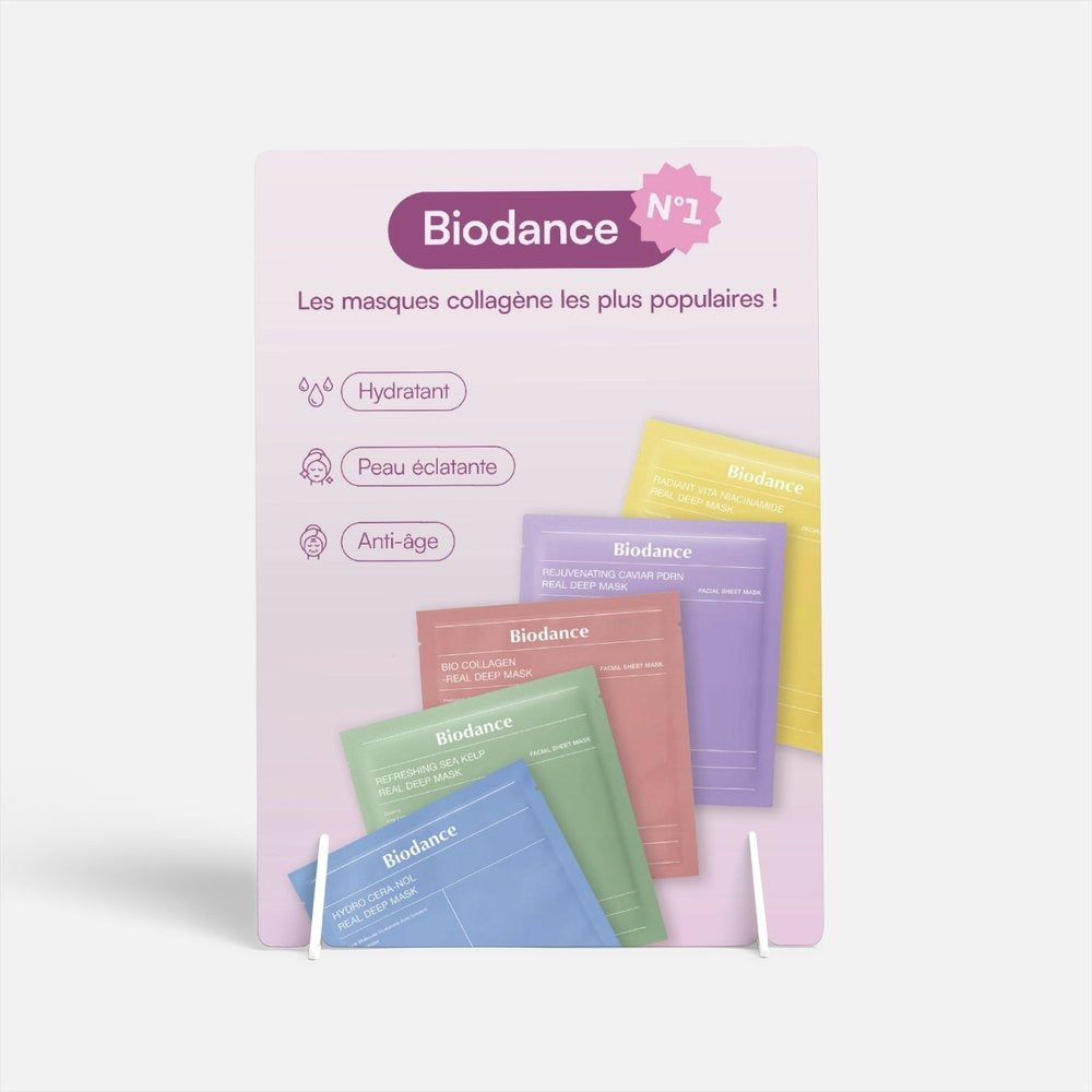 Présentoir masques Biodance