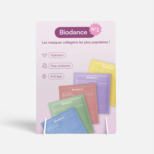 Présentoir masques Biodance